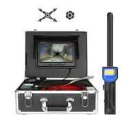 512HZ Pipe Locator And DVR Inspection Camera 9Inch 1080P Screen Sewer Pipeline IP68 23MM Easy To Use(40 m)