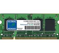 512MB DDR2 667MHz PC2-5300 200-PIN SODIMM MEMORY RAM COMPATIBLE WITH INTEL IMAC (EARLY/LATE 2006 - MID 2007) & INTEL MAC MINI (EARLY/LATE 2006 - MID 2007)