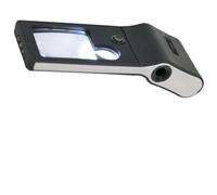 -515 Multi-Magnification Document Examination Lighted Magnifying Having Inspection Detail Compact for Banknote Led Glass Reading 3x//55x Plus Uv