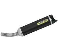 Arrow Street Thunder Aluminium Dark With Carbon End Cap Yamaha Yzf-r 125 ´19-22 Homologated Muffler Silver Homologated