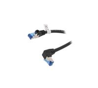 51555-Goo1 patch cord S/FTP 6a line Cu LSZH black 0.25m 27AWG Goobay