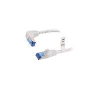 51562 Patch cord S/FTP 6a Line Cu LSZH white 0.25m 27AWG -20-65°C Goobay