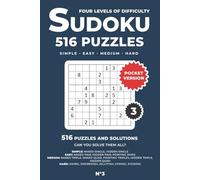 516 Sudoku Puzzles for Adults: A Book with 516 Sudoku Puzzles from Easy to Hard for adults: Pocket Version Edition 3