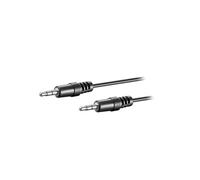 51660 Cable Jack 3.5mm 3pin plug, both sides 5m black Goobay