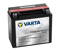 518 901 026 Varta Powersports AGM Motorcycle Battery - Replaces YTX20L-BS .
