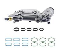 5184294AE 68105583AF Aluminum Oil Filter Adapter Housing Oil Cooler With Sensor Gasket For Jeep For Cherokee Car Radiator