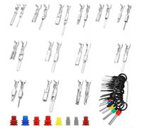 518Pcs Automotive Electrical Connector Pins Kit with Terminal Removal Tool and Wire Seals, 6 Sizes (1-3.5mm) for Cars, Trucks, Motorcycles, Bo
