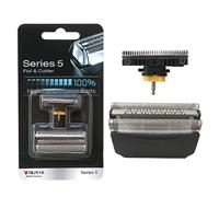 51B Electric Shaver Replacement Foil Head with Cutter Compatible for B-raun 5 Series 8970, 8975, 8985, 8986, 8987, 8990, 8991, 8995,8595, 8795 - Black