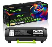51B2H00 Compatible for Lexmark Toner Cartridges with Chip MS417DN MS617DN MX517DN MS517DN MX417DN Printers (1 Pack Black)