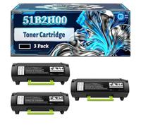 51B2H00 Toner Cartridge Compatible for Lexmark MS317dn MS417dn MS517dn MS617dn MX317dn MX417de MX517de MX617de Printers, With Chip Large Capacity 8500 Pages (3 Pack Black)