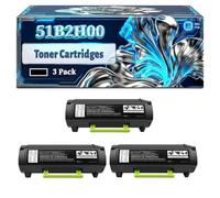 51B2H00 Toner Cartridges Compatible for Lexmark MS417DN MS617DN MX517DN MS517DN MX417DN MX617DN Printers, With Chip Large Capacity 30000 Pages (3 Pack Black)