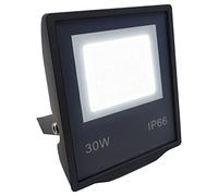 51buyoutgo 30W LED Flood Light Outdoor, IP66 Security Wall Light 2400LM Garden Outside Outdoor Work Lighting LED Cold White 6500K Floodlight Mains Powered for Garage Garden Backyard Forecourt