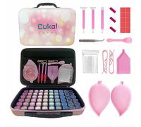51buyoutgo Diamond Painting Storage - Large Capacity Organizer Case with Dividers, Portable Diamond Art Accessories Containers for 5D Drills Beads & Tools (60 Slots)