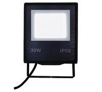 51buyoutgo Flood Light Outdoor, 30W Waterproof IP66 Security Light Outside Outdoor LED Cold White 2400LM 6500K Floodlight Mains Powered for Garage Garden Backyard Forecourt Stadiums Warehouse