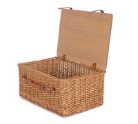 51cm Double Steamed Empty Picnic Basket with Pinewood Lid