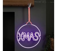 51cm x 30cm Light up Neon Flex Christmas Bauble with Multi-Coloured LEDs