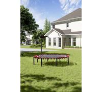 51in Octagonal Trampoline with Adjustable T-Bar & Bungee Cords in Black The hot sale Black