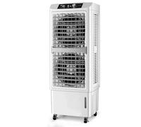 51in Swamp Cooler, Evaporative Air Cooler, Air Conditioning Fan with 3 Speeds, Double Air Outlets, 40L Tank, for Indoor/Outdoor/Garage