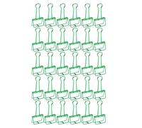 51mm 30pcs Clips, Mini Metal Clips with Hollow Tail Design, Strong Clamping Force Paper Clamps for Office Documents, Certificates, Tickets and Clothes, Includes 30 Pi (Green)