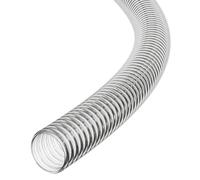 51mm - 4 Metre Long Clear Corrugated Flexible Pond Hose Fish Garden Filter Pump Marine Flexi Pipe