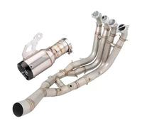 51mm / 60mm Full System Muffler Motorcycle Stainless Steel Front Link Pipe Exhaust For S1000RR 2019-2023 S1000R 2021-2023(Type 3)