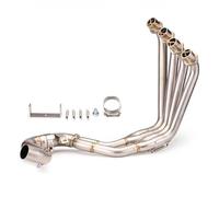 51mm / 60mm Motorcycle Exhaust Pipe Slip-On Front Link Full System Moveable Connect Parts For CBR650F CBR650 CB650F(TYPE-A)