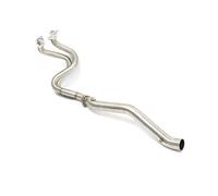 51mm / 60mm Motorcycle Exhaust Pipe Systems Modified Front Link Motocross Parts For For Ninjia 650 Z650(Split-silvery)