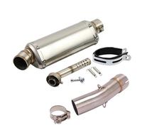 51mm / 60mm Motorcycle Exhaust System Modified Mid Link Pipe With Muffler Slip On For Suzuki SV650 SV 650 SV650X 2003-2015(Type B)