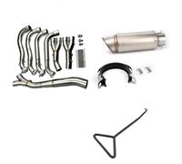 51mm / 60mm Slip-On Full System Exhaust Pipe Motorcycle Header Front Link 60mm For S1000RR S1000R 2010-2018(1 Set-Type-4)