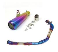 51mm / 60mm Slip On Full Systems Motorcycle Exhaust Pipe Front Mid Link Muffler For Yamaha MT03 MT-03 YZF R3 R25(B-colour)