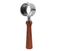 51mm Bottomless Coffee Portafilter Stainless Steel Solid Handle for EC0680 EC0685 EUPA SMAG Severin KA5995 DEDICA ARTE (F Rosewood)