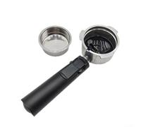51mm Bottomless Espresso Portafilter with Three Ear Aluminum Alloy Head and Plastic Handle, Compatible with Dongling Coffee Machine for Home or Cafe Use, Easy to Clean for Rich Crema Brewing