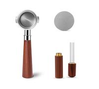 51mm Bottomless Portafilter Fits for Delonghi EC260, ECP3120/3220/3420/3630 - Includes Puck Screen and WDT Tool, Stainless Steel Espresso Portafilter with 2 Ears, Espresso Accessories Kit