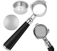 51mm Bottomless Portafilter 3 Ears Fits for CASABREWS CM5418 and 3700 Essential, Gevi 51mm 3 Ears Grouphead, Mr. Coffee Espresso and Cappuccino Machine, Includes Puck Screen, Double Shot Filter Basket