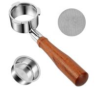 51mm Bottomless Portafilter for CM5418, 3 Ears Portafilter with 51mm Puck Screen Compatible for CASABREWS Espresso Machine CM5418, 3700Essential and 5418Pro, Stainless Steel Filter Holder and Filter