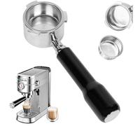 51mm Bottomless Portafilter, Stainless Steel 3-Ear Portable Portafilter for CASABREWS 3700/CM5418, Mr. Coffee, Gevi Espresso Machines | 51mm Portafilter 3 Ears with Prongs Thickness 4mm