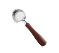 51mm Bottomless Portafilter with 3 Ears Stainless Steel Basket and Solid Wood Handle Replacement Parts Compatible EC685 EC680 Machine Complete Set Easy Installation Premium Enhanced Espresso Extractio