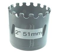 51mm Carbide Hole Saw Bit 2 in Masonry Hole Saw for Brick 51mm Hole Saw for Plaster Concrete Gyproc Fiberglass Ceramic Wall Tile And Holes in Plasterboard for Ceiling Lights and Pipes
