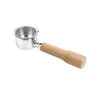 51mm Coffee Bottomless Portafilter with Filter Basket & Wooden Handle Replacement for Delonghi EC680 EC685 Coffee Machine Tool Reusable Alloy Filters Coffee Extraction Accessories