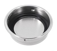51mm Coffee Machine Filter Basket, Stainless Steel Coffee Portafilter Basket Pressurized Coffee Filter Basket Espresso Machines Accessories(Single Cup)