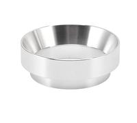 51mm Coffee Powder Dosing Ring, Aluminum Alloy Dosing Funnel with Strong Magnet, Anti - Flying Powder Design for 51mm Portafilter, Compatible with Home and Commercial Espresso (Silver)