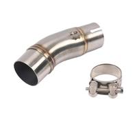51MM Diameter Rear Section Motorcycle Exhaust Pipe Middle Sections For Z400 2017-2019