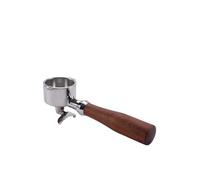 51mm Double Spout Coffee Portafilter,Compatible for Delonghi, EC680 EC310 Replacement Filter Basket Espresso Machine Handle Cafe Accessories(51MM 2Ear RosewoodE)