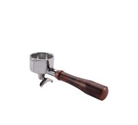 51mm Double Spout Coffee Portafilter,Compatible for Delonghi, EC680 EC310 Replacement Filter Basket Espresso Machine Handle Cafe Accessories(51MM 2Ear RosewoodA)