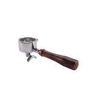 51mm Double Spout Coffee Portafilter,Compatible for Delonghi, EC680 EC310 Replacement Filter Basket Espresso Machine Handle Cafe Accessories(51MM 3Ear RosewoodA)