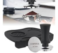 51mm Espresso Tamper and Puck Screen Set, Coffee Handle Tamper with Calibrated Spring, Premium Barista Stainless Steel Coffee Tamper with Puck Screen & Silicone Tamper Mat,Espresso Machine Accessories