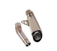 51mm Exhaust Pipe For NC700A NC700S NC700X NC750X Motorcycle Muffler Tail Tip Mid Connection Tube Stainless Steel Slip On