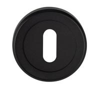 51mm Lock Profile Escutcheon Chamfered Edge Concealed Fix Matt Black