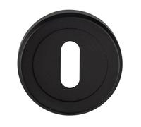 51mm Lock Profile Escutcheon Chamfered Edge Concealed Fix Matt Black