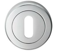 51mm Lock Profile Escutcheon Chamfered Edge Concealed Fix Polished Chrome